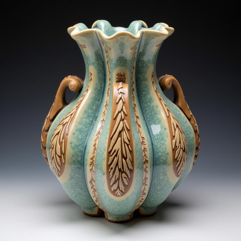 Handcrafted ceramic vase by Eddie Dominguez