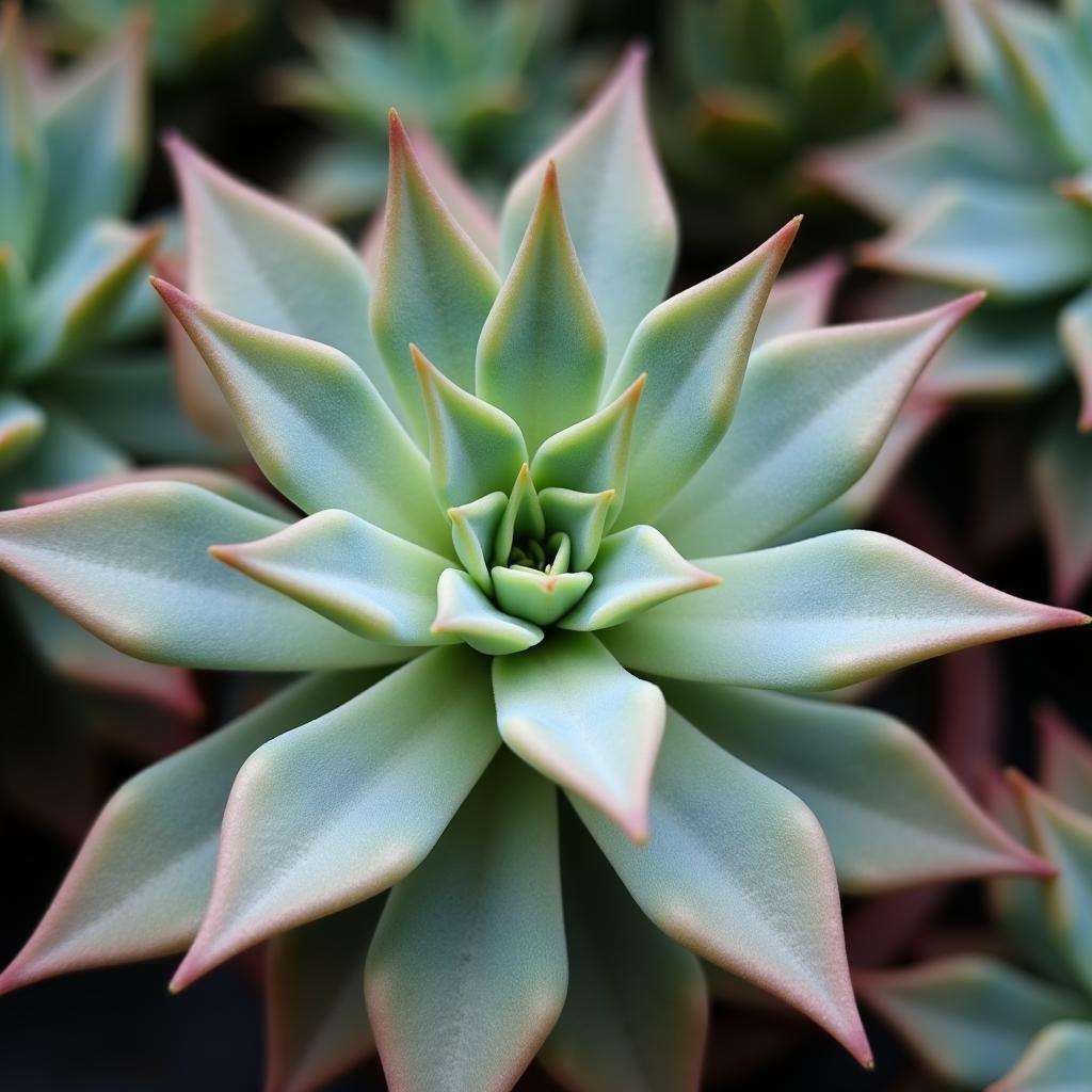 Eight-Petaled Succulent Close-Up