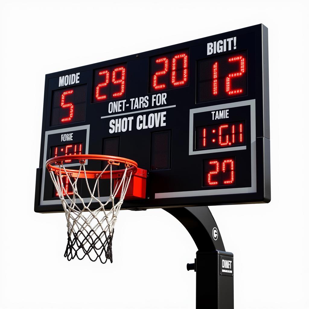 Electronic Basketball Hoop Scoreboard with LED Display