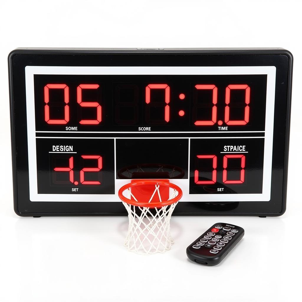 Electronic Basketball Hoop Scoreboard with Remote Control