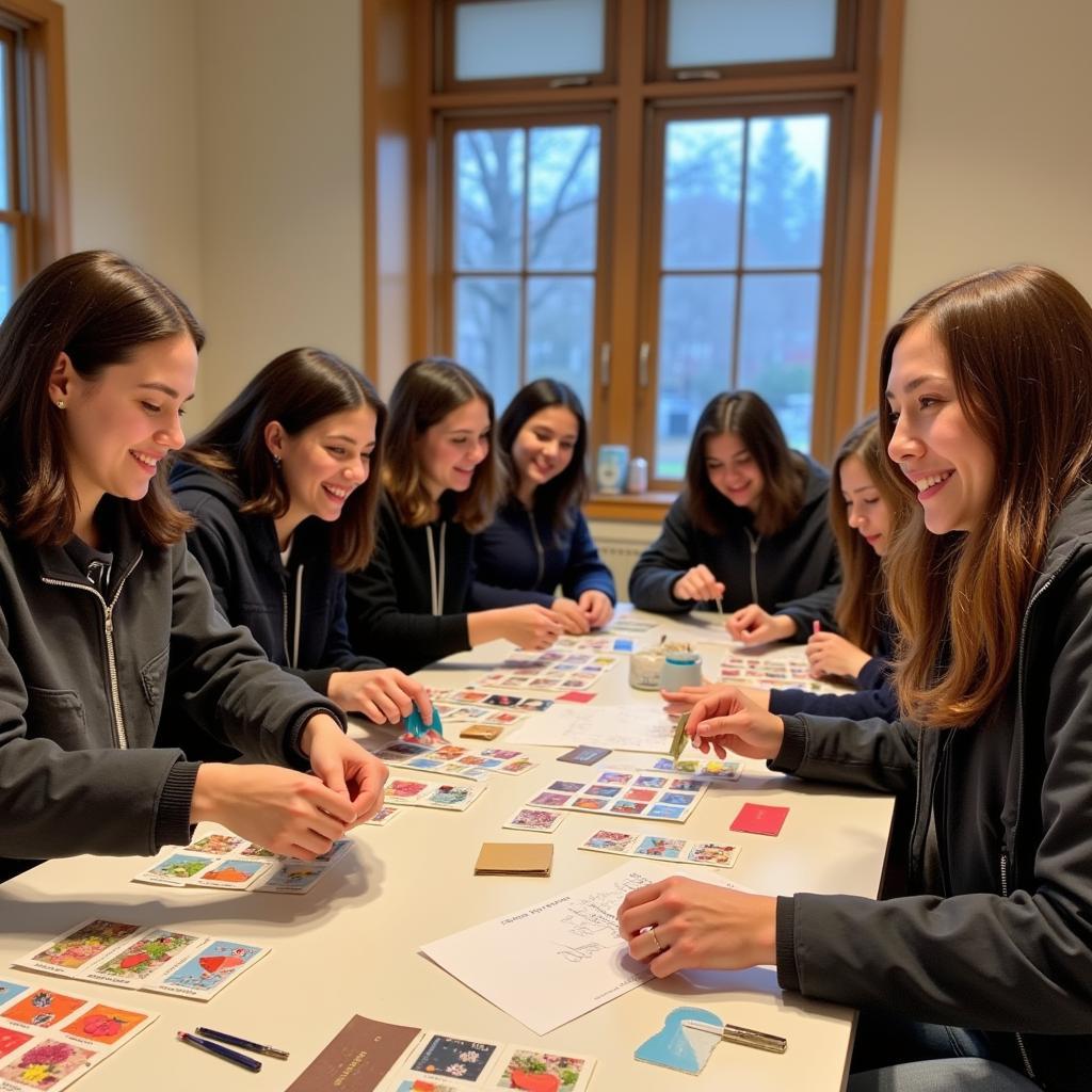 Yamal fans crafting with seed packets