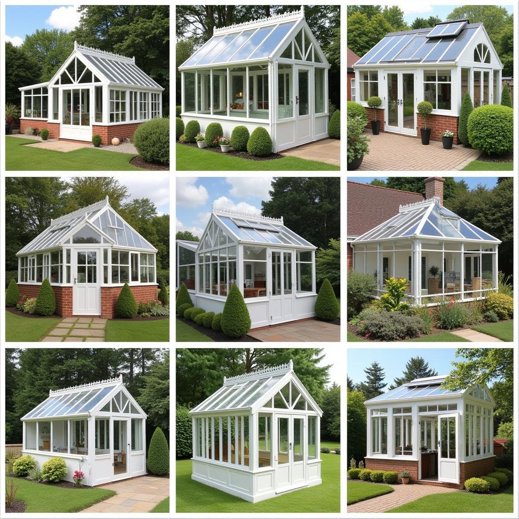 Various Styles of English Greenhouse Kits