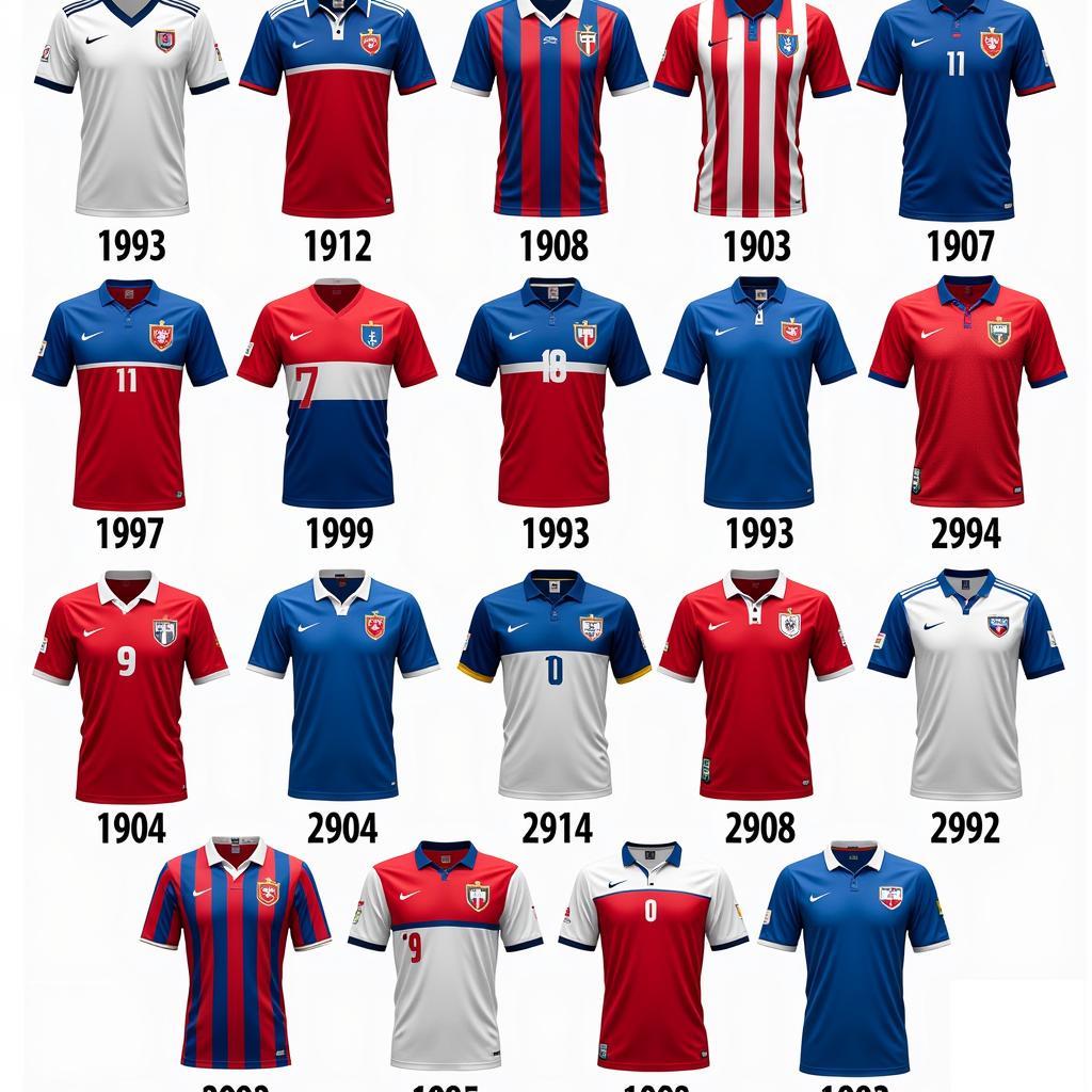 Evolution of the Slovenia Football Shirt