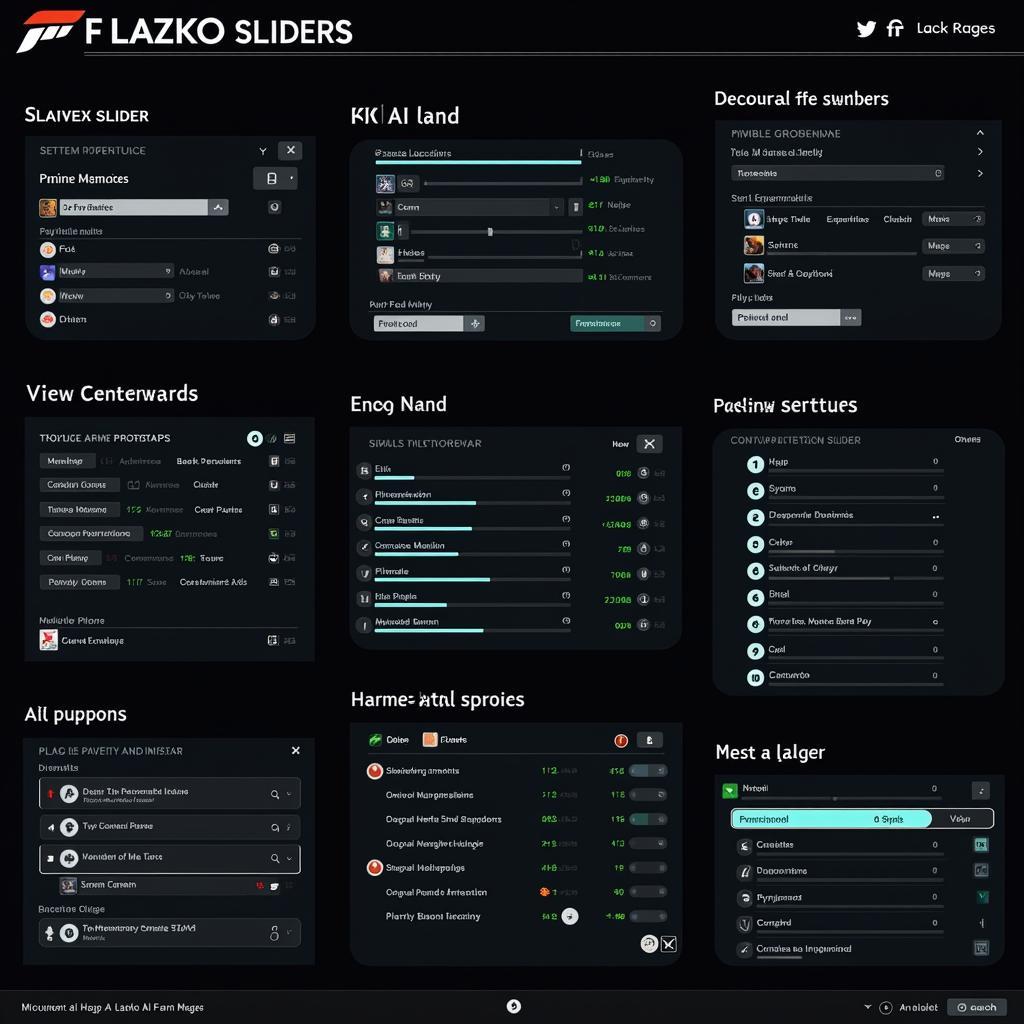 F Lazko Sliders Customization Options