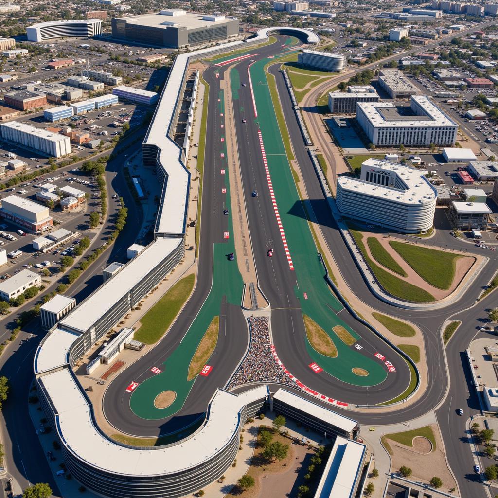 Overview of the F1 23 Las Vegas Strip Circuit