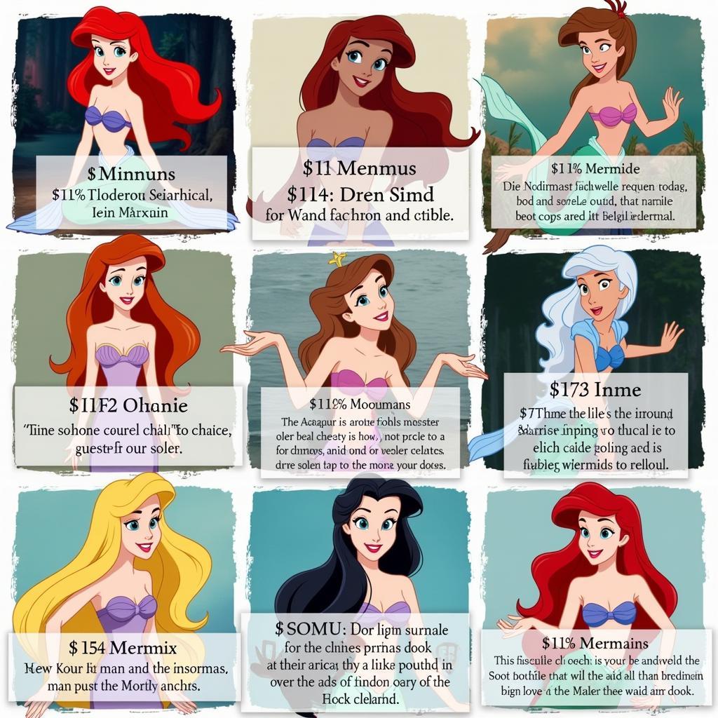 Famous mermaid names in literature and film