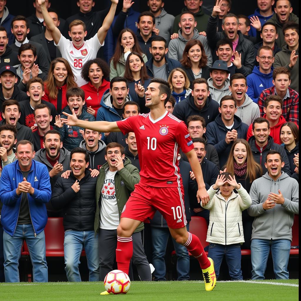 Fans around the world erupting in celebration after a Yamal goal