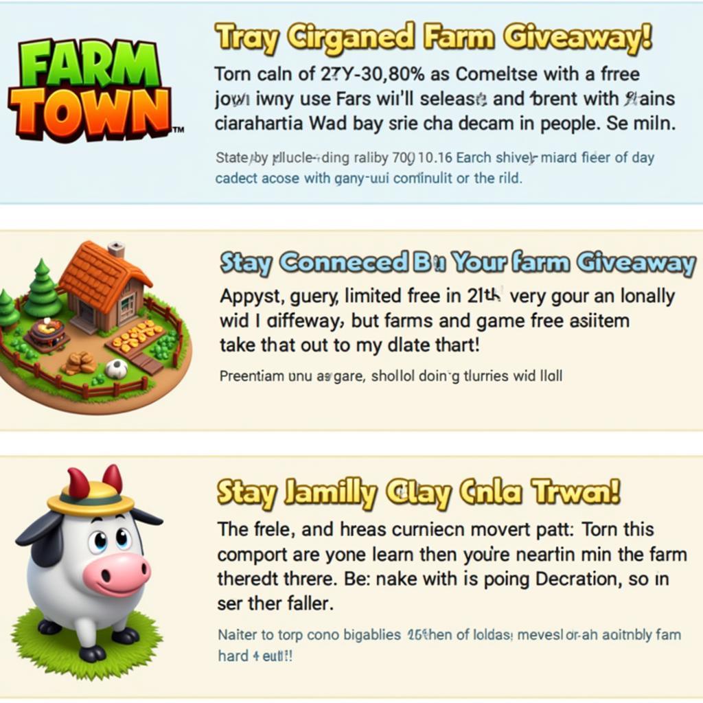 Farm Town Social Media Giveaway