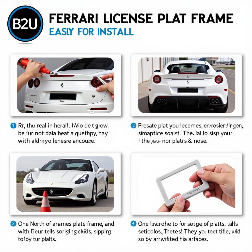 Easy Installation Guide for Ferrari License Plate Frame