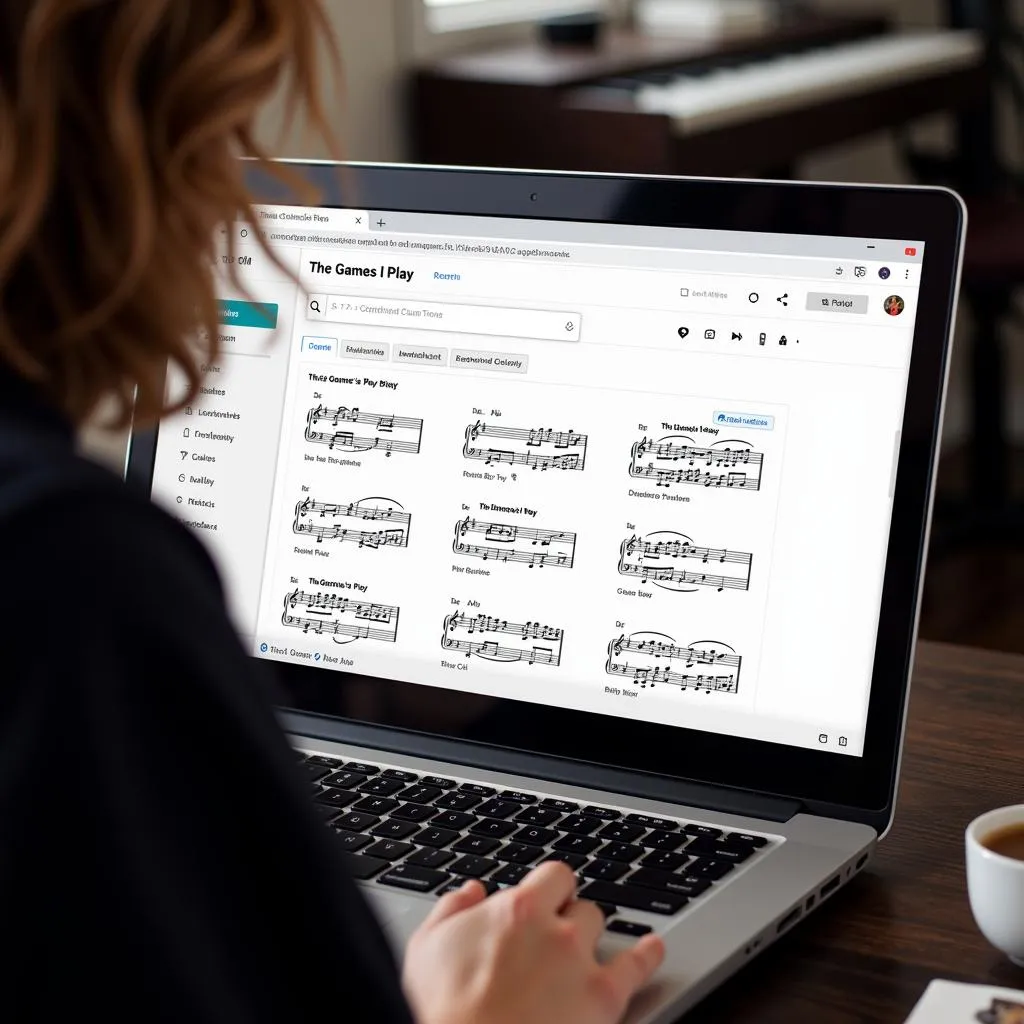 Searching for sheet music online