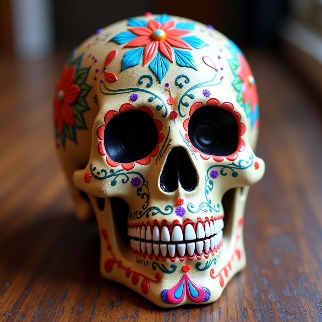 Finished Decorated Day of the Dead Skull