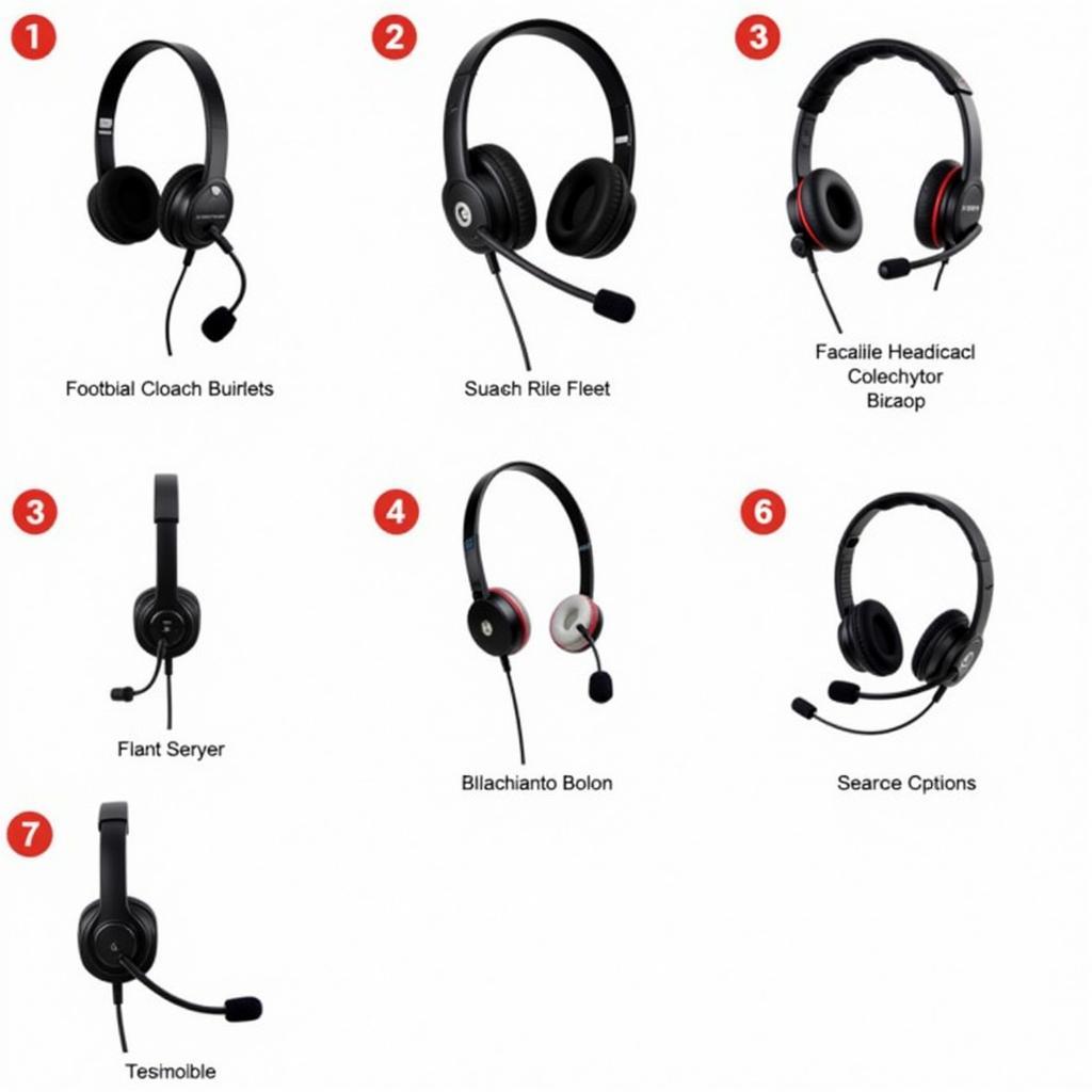 Football Headsets - Various Models and Designs