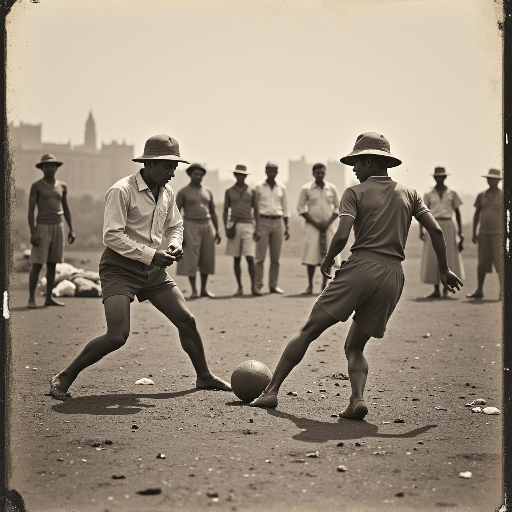 Football Match in Colonial India