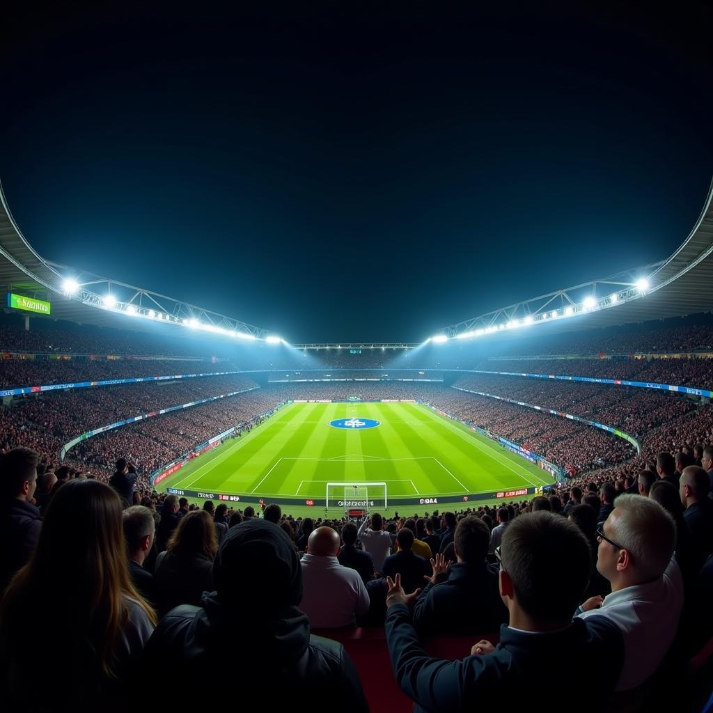 Football Stadium at Night