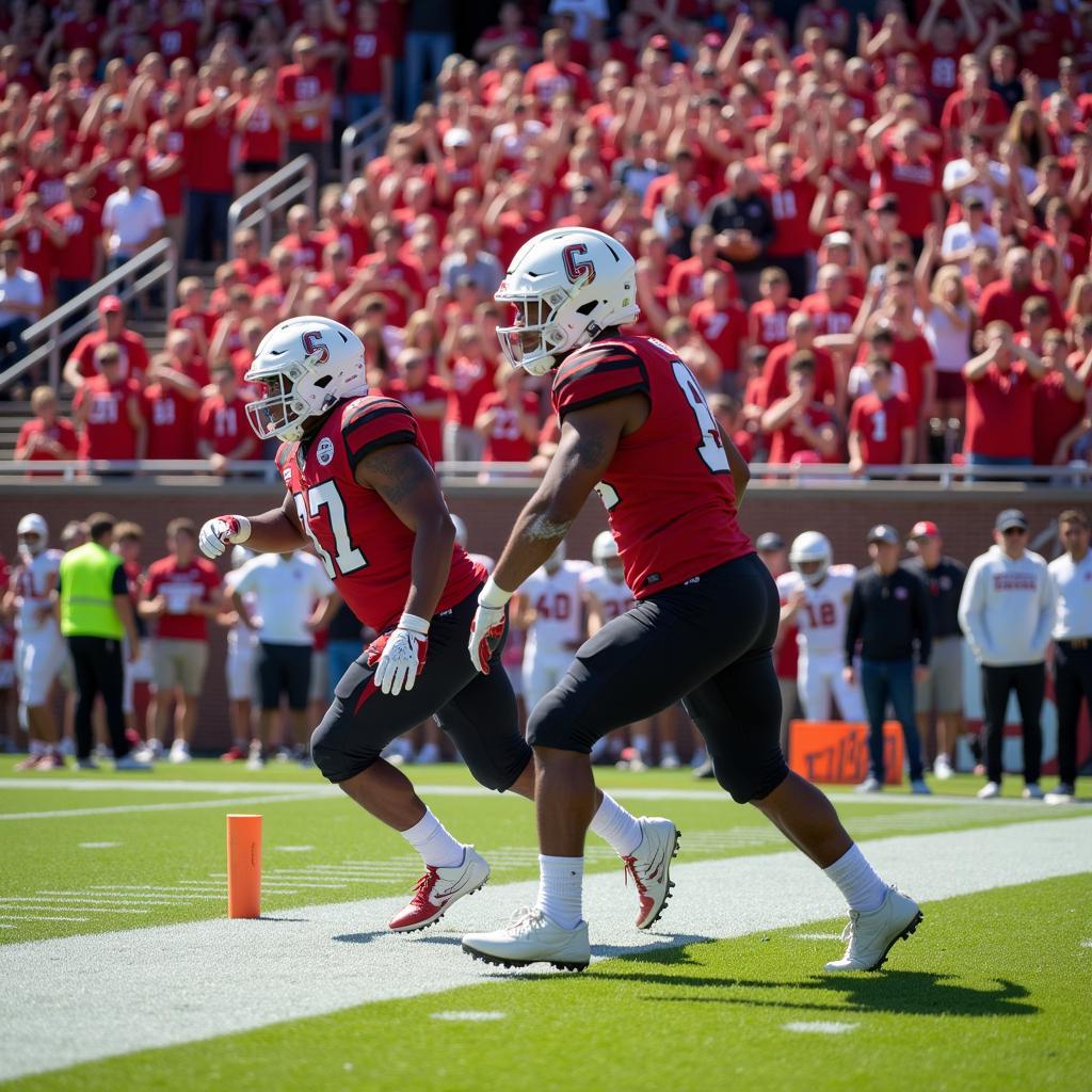 Players energized by the student section