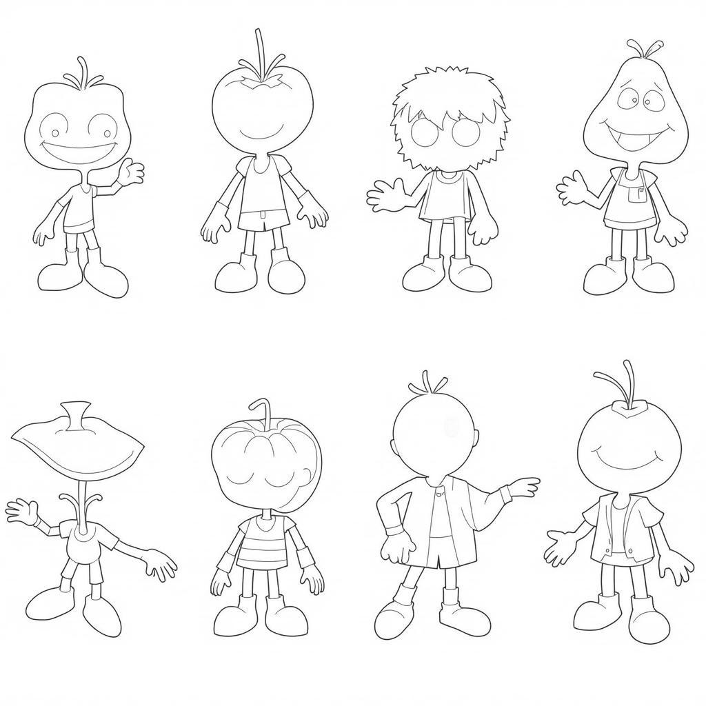 Free Printable Plants vs Zombies Coloring Page