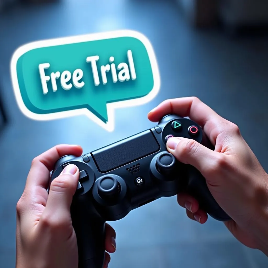 Free Trial Video Game Rental Concept Image