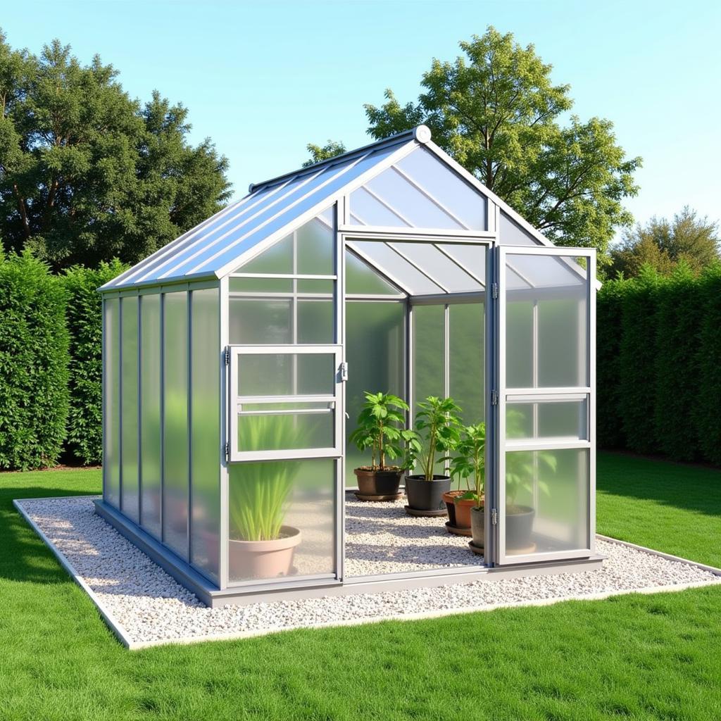 Freestanding Planta Greenhouse with Polycarbonate Panels