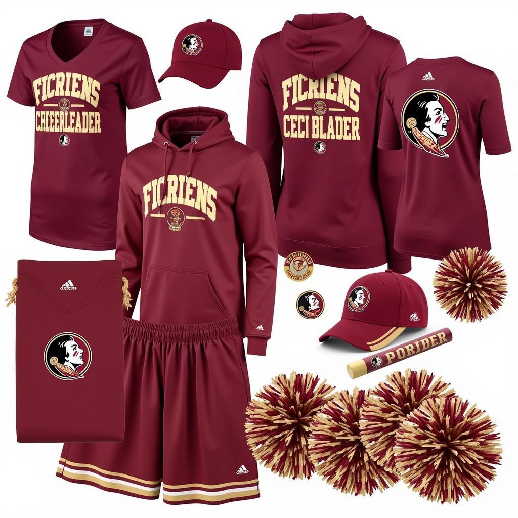 FSU Cheerleader Uniform Accessories