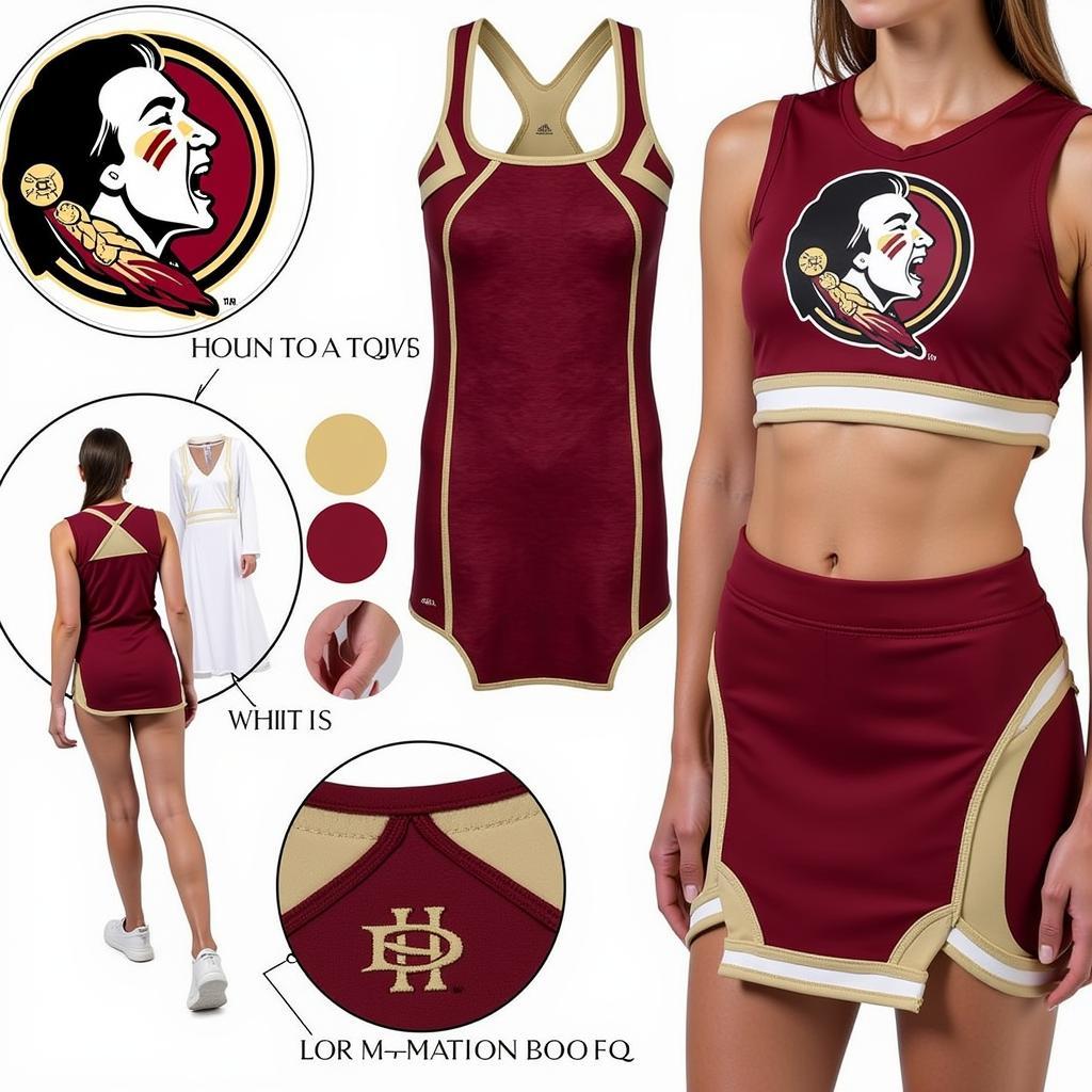 Detailed View of a Florida State Cheerleader Uniform