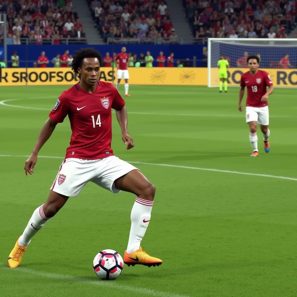 Gelson Martins executing a skill move in FIFA 23.