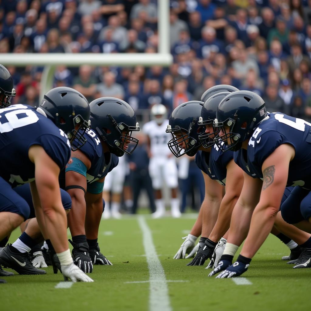 Defensive line holding back the offense