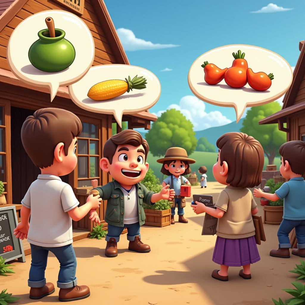 Hay Day In-Game Trading Scene