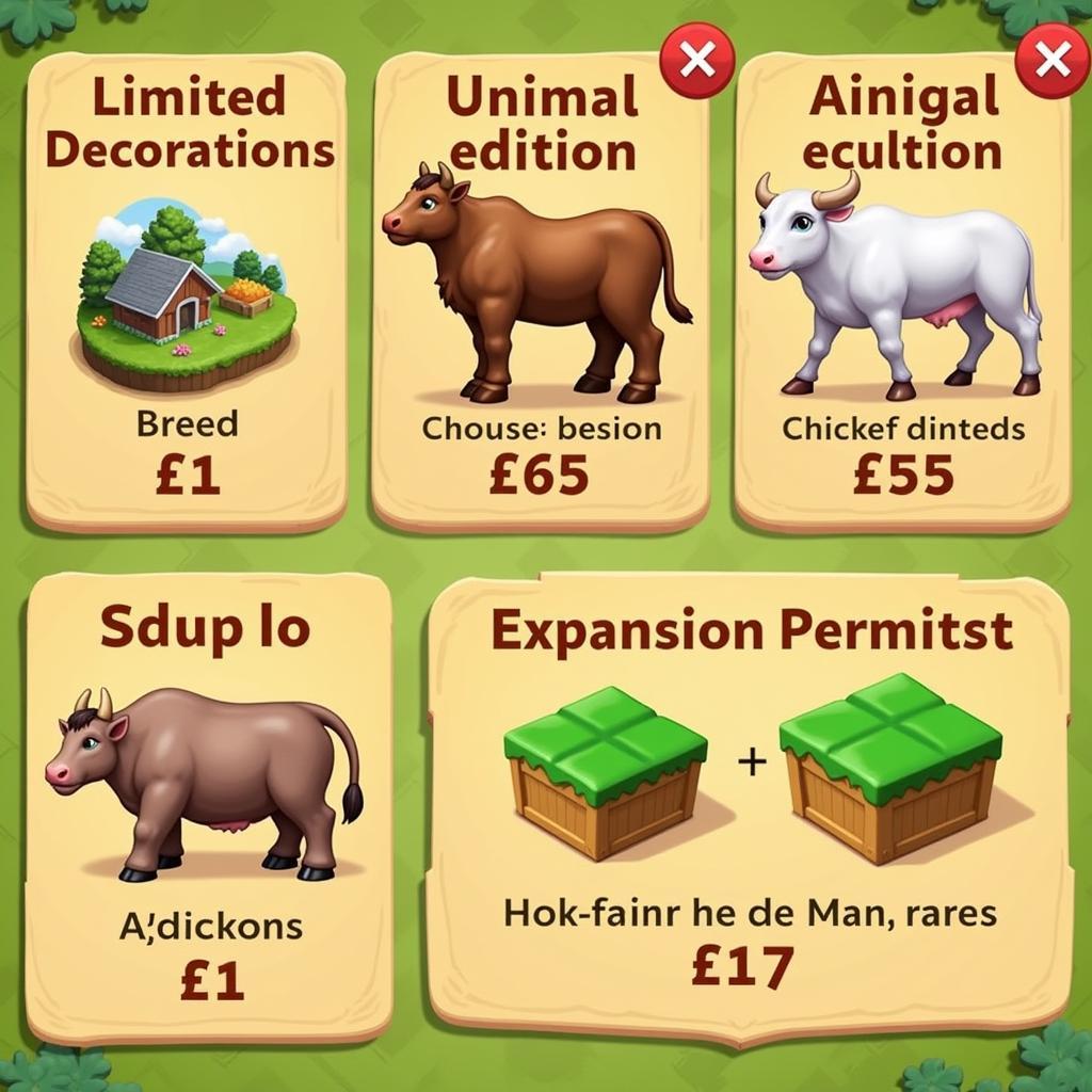 Collection of Rare Hay Day Items