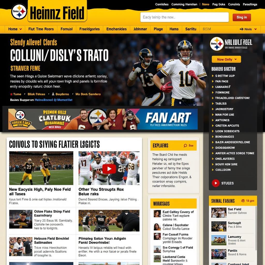 Heinz Field Forum Homepage