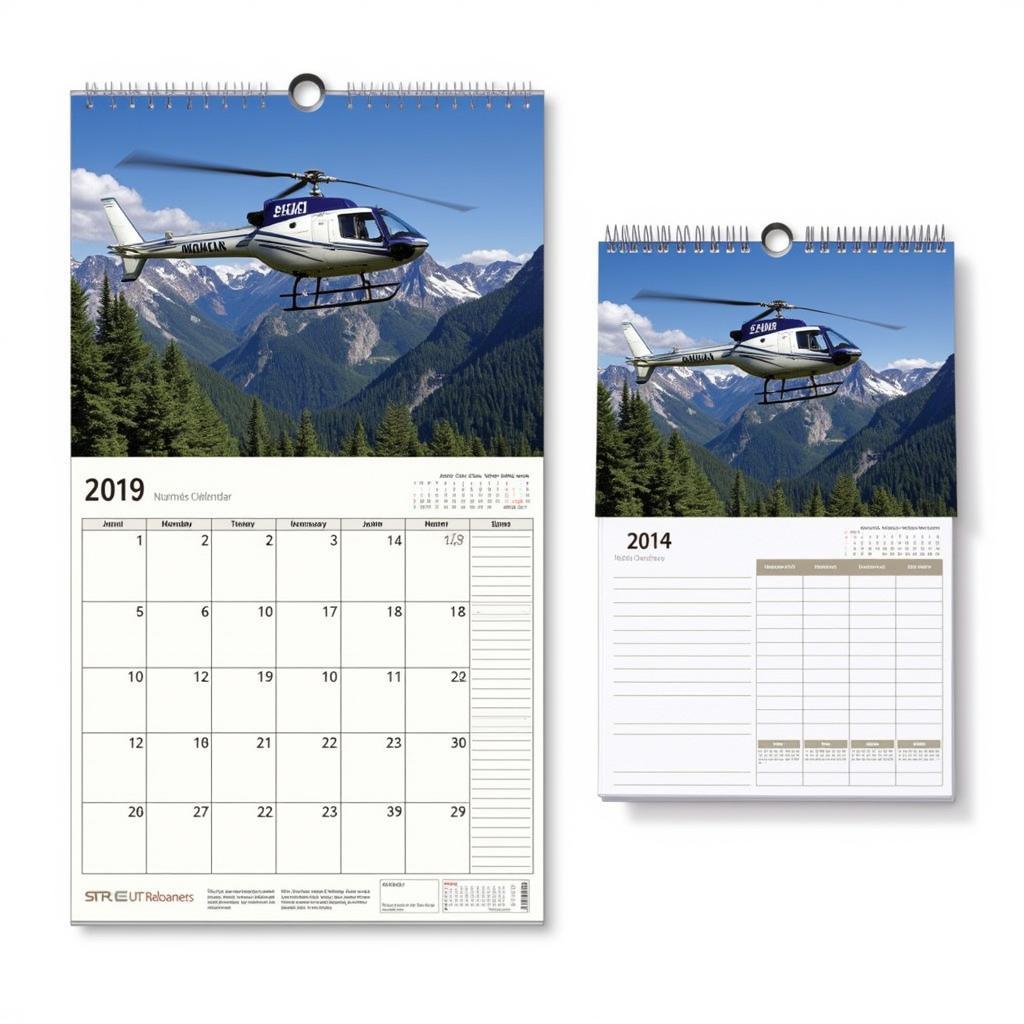 Wall and Desk Helicopter Calendars