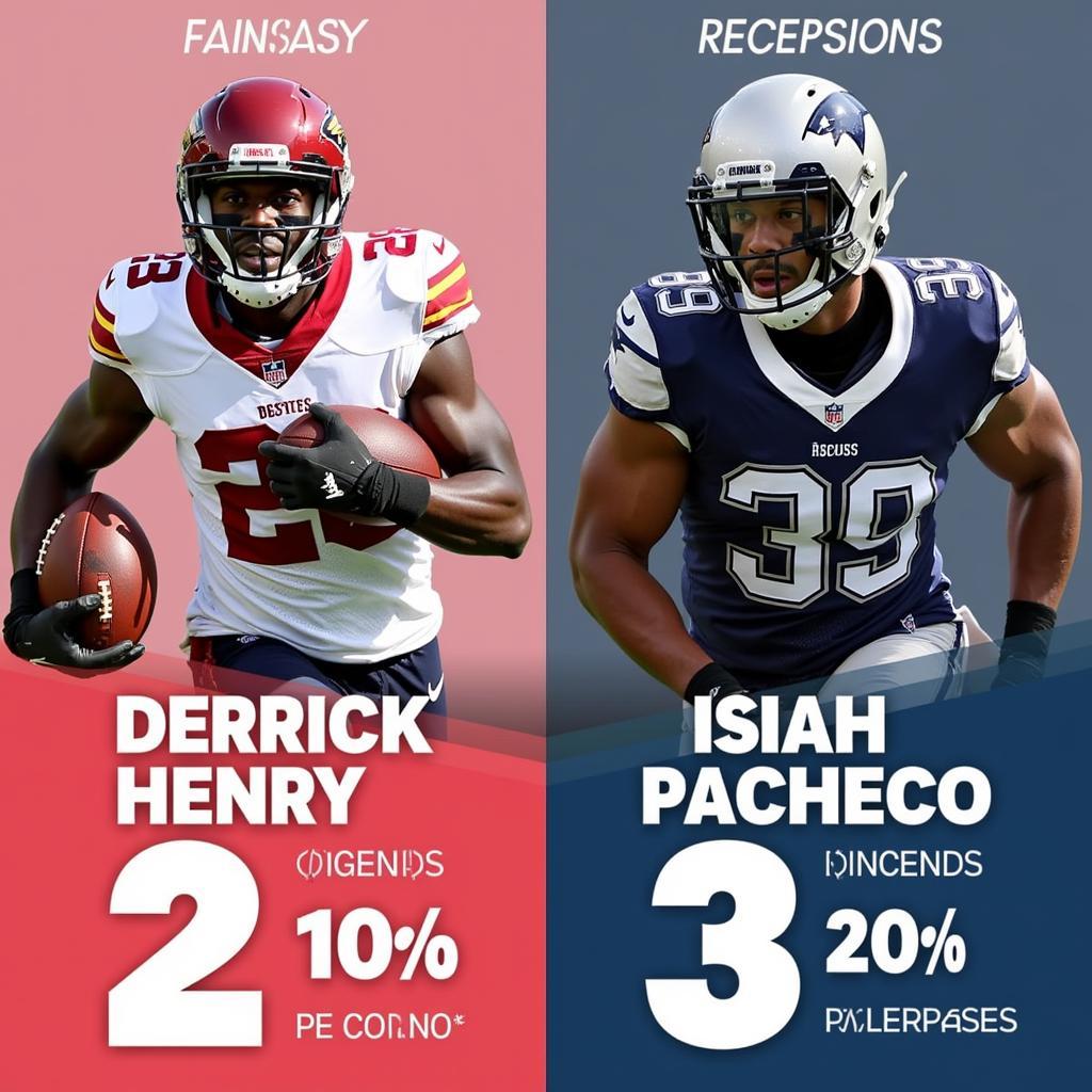 Derrick Henry and Isiah Pacheco Fantasy Football Comparison