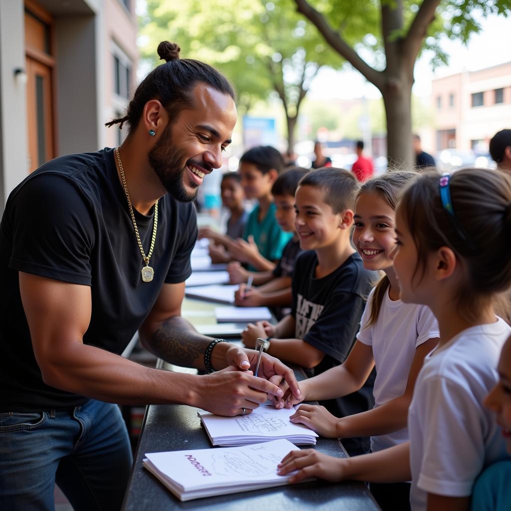 Highxsteph at a Community Event