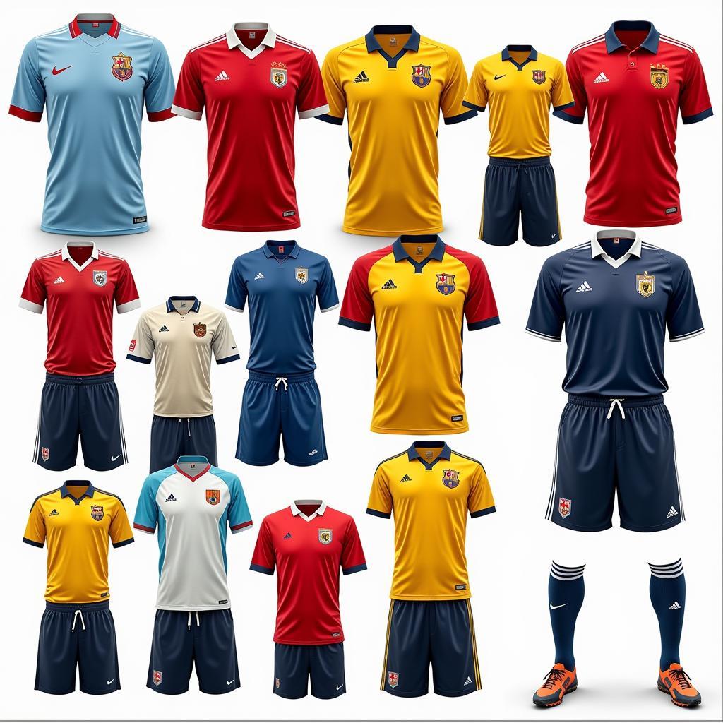 Historical Progression of Football Kits