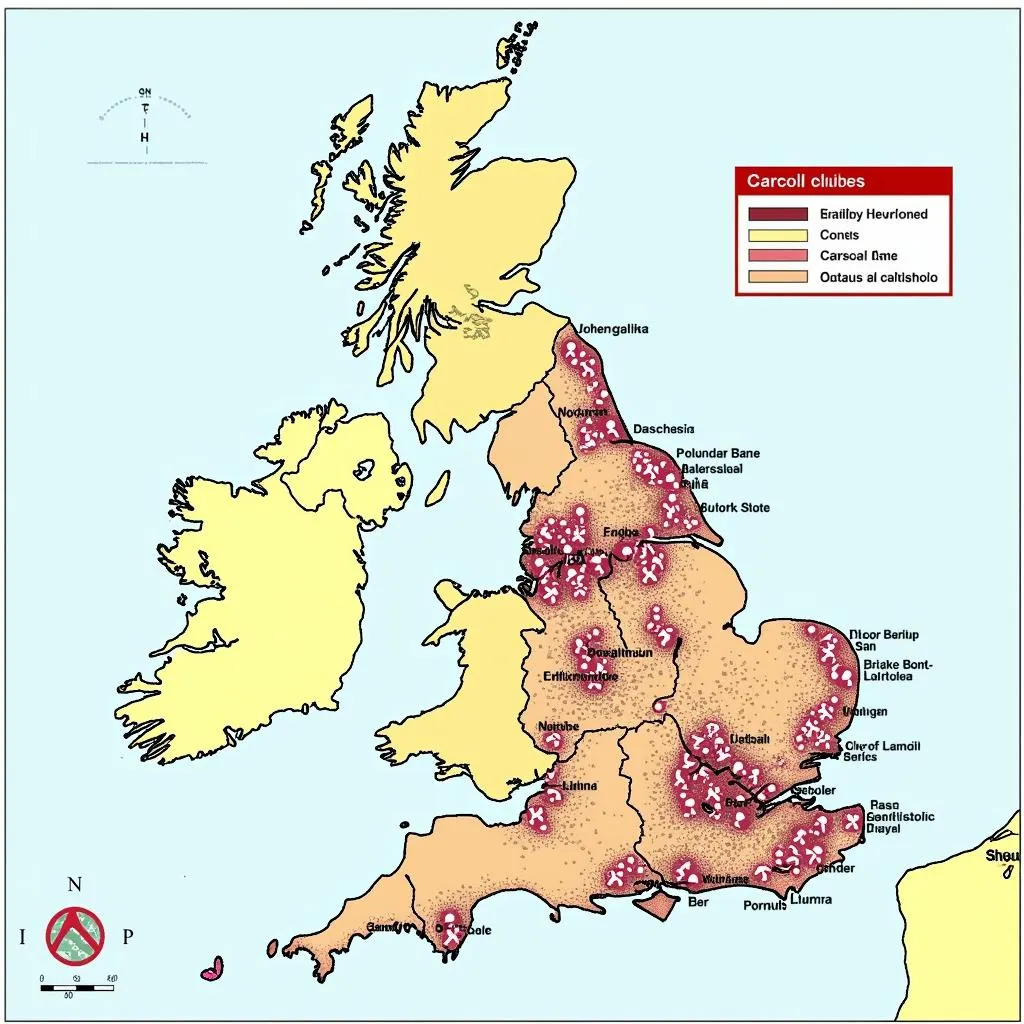  A historical map illustrating the evolution of English football clubs over time