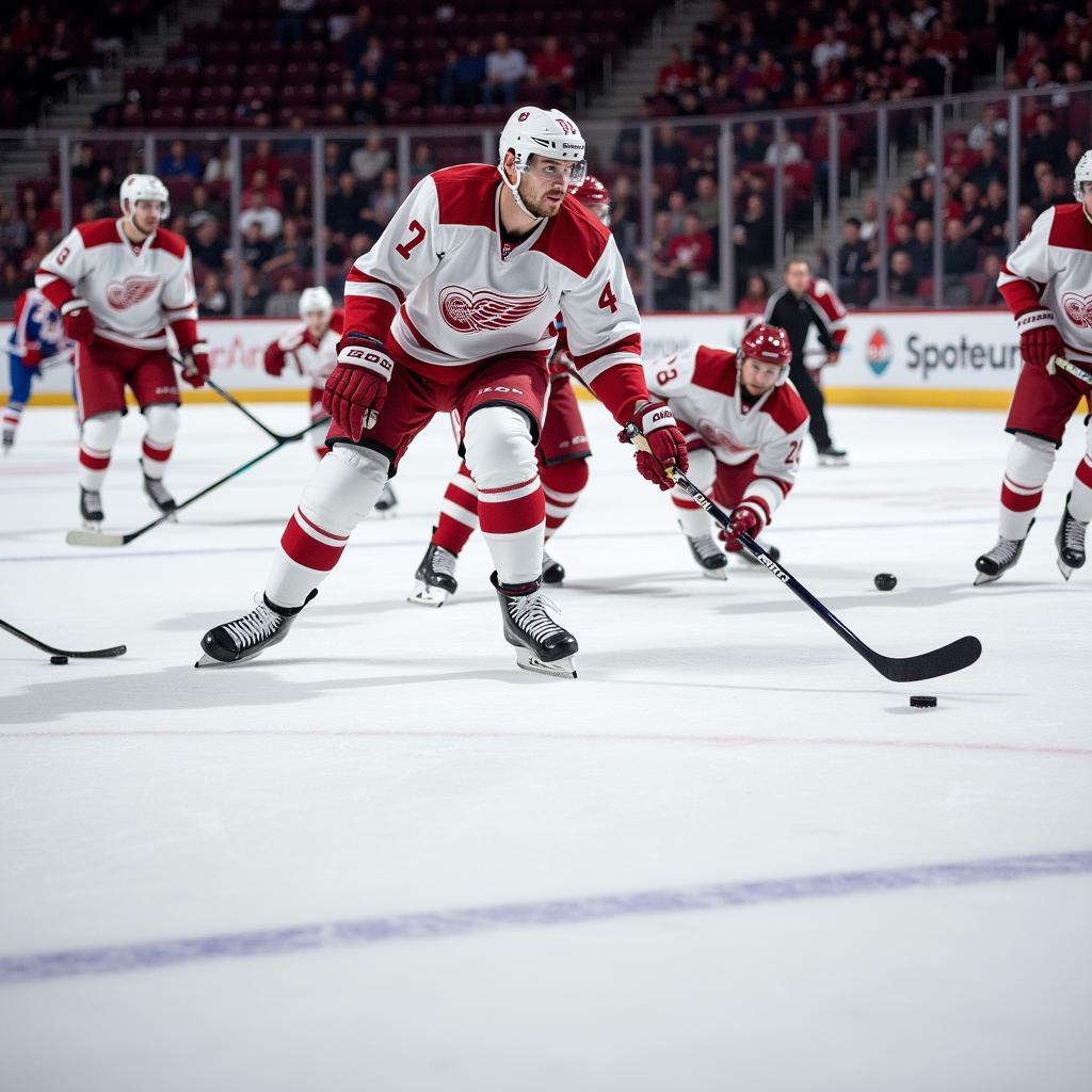 Hockey Puck in Play