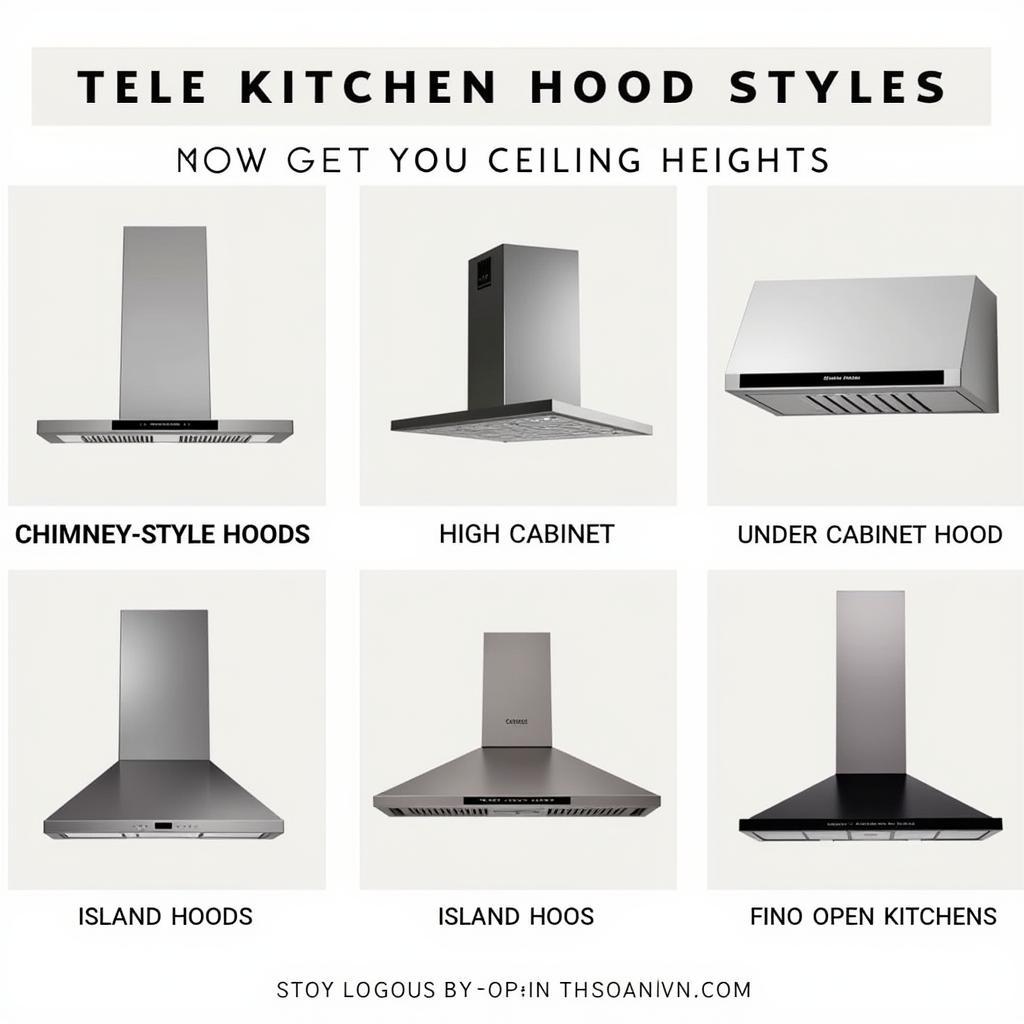 kitchen hood styles for different ceiling heights