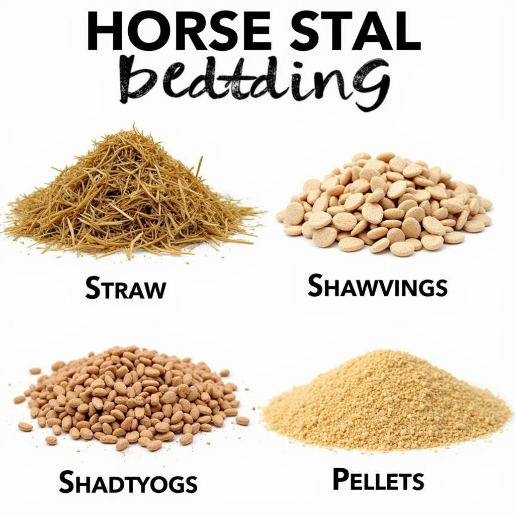 Different Horse Stall Bedding Types