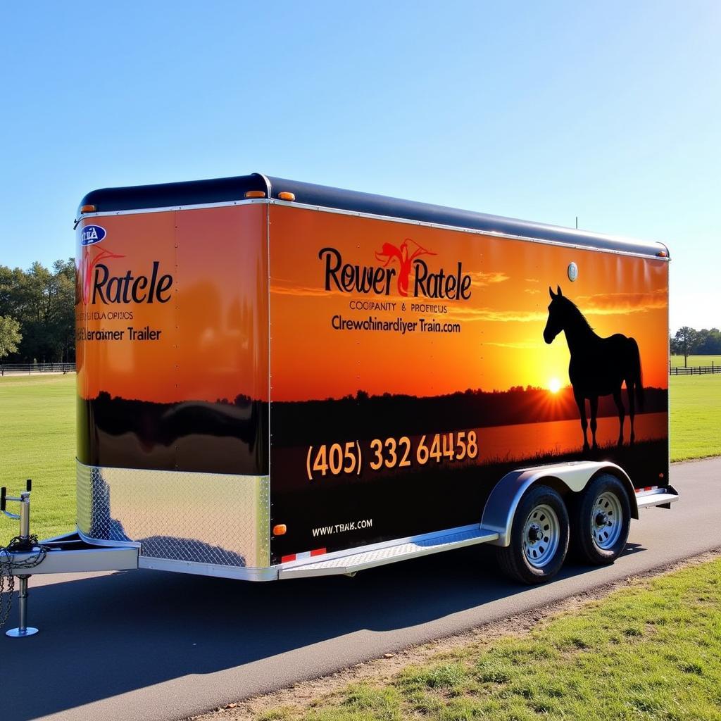 Horse Trailer Graphics Wrap Design