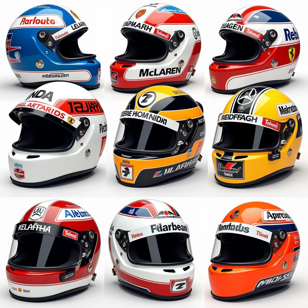 Iconic McLaren F1 Helmet Designs