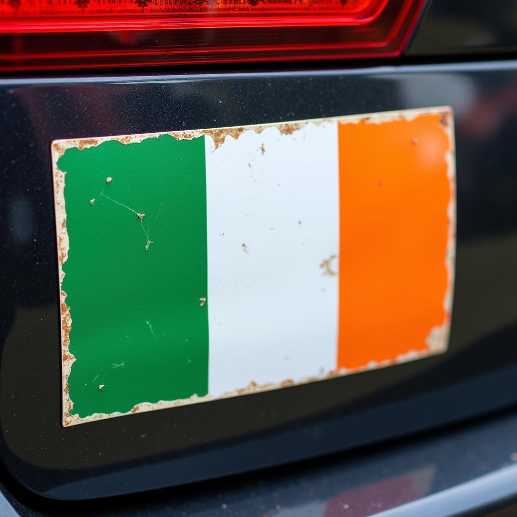 Irish flag bumper sticker