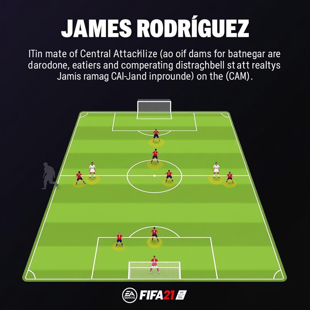 James Rodríguez in FIFA 22 as CAM