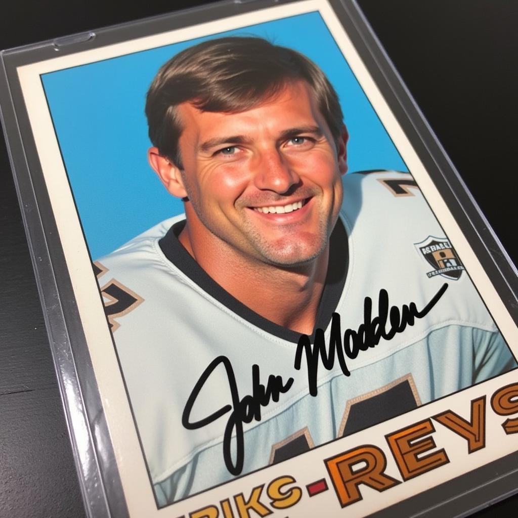 John Madden Rookie Trading Card