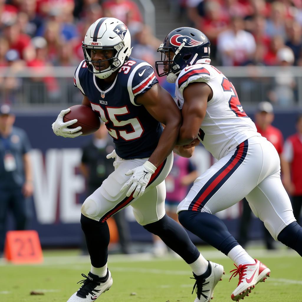 Jordan Davis tackles a running back for a loss