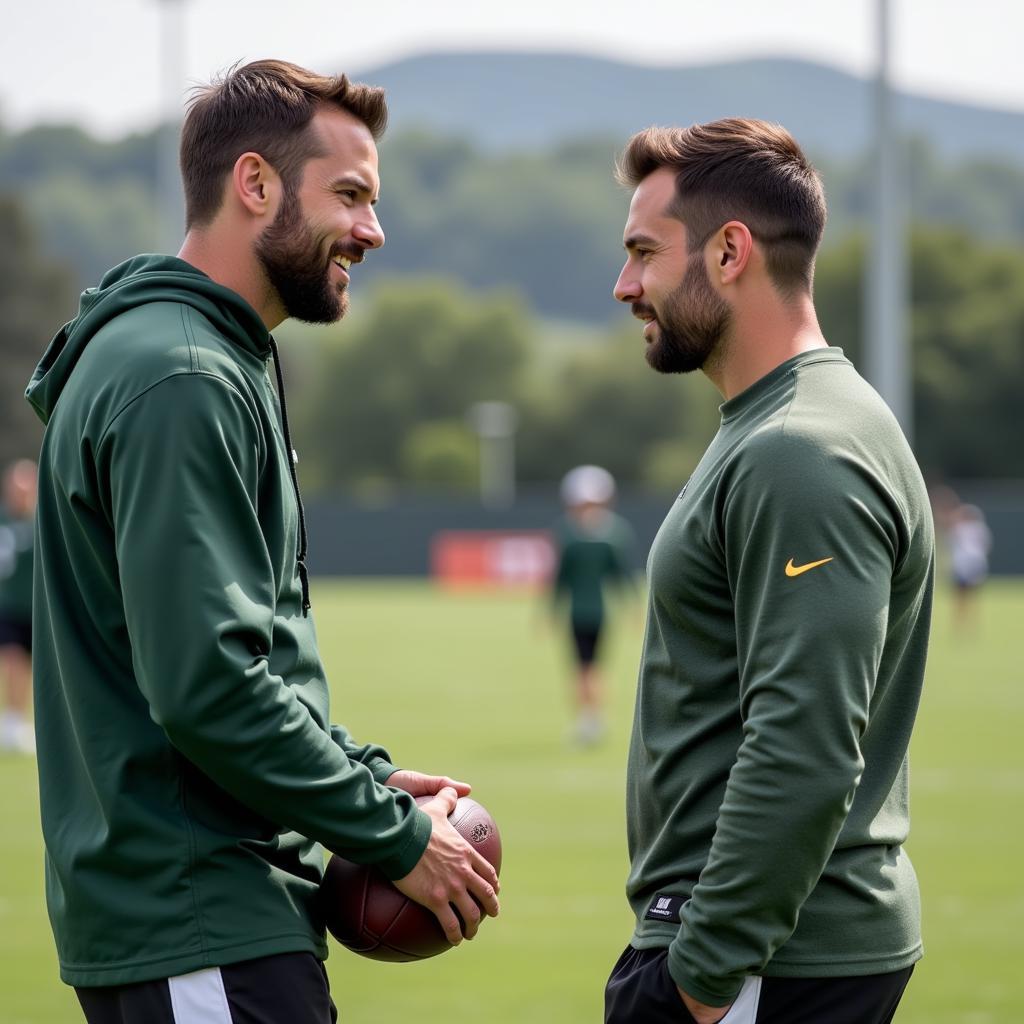 Jordan Love Training with Aaron Rodgers