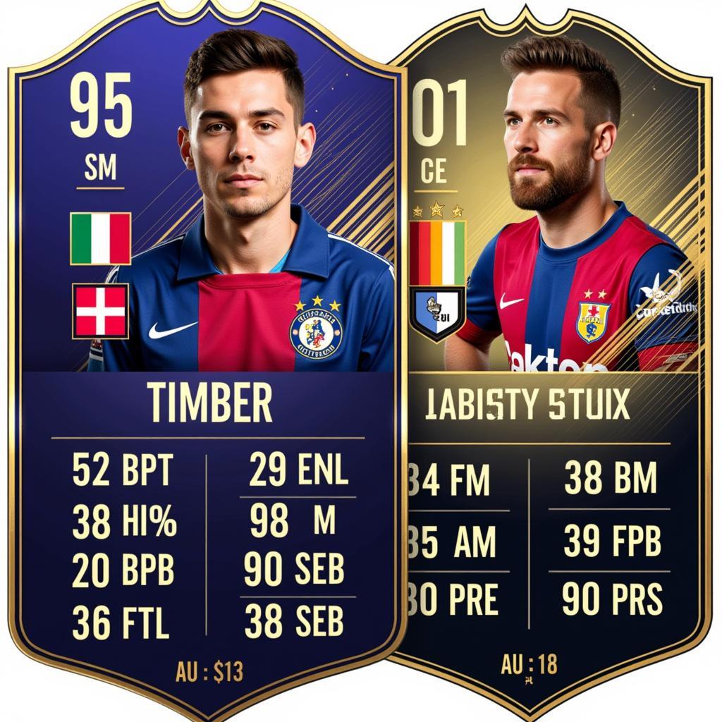 Jurrien Timber's FIFA 23 player card