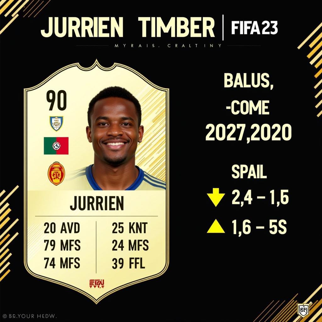 Jurrien Timber's FIFA 23 potential