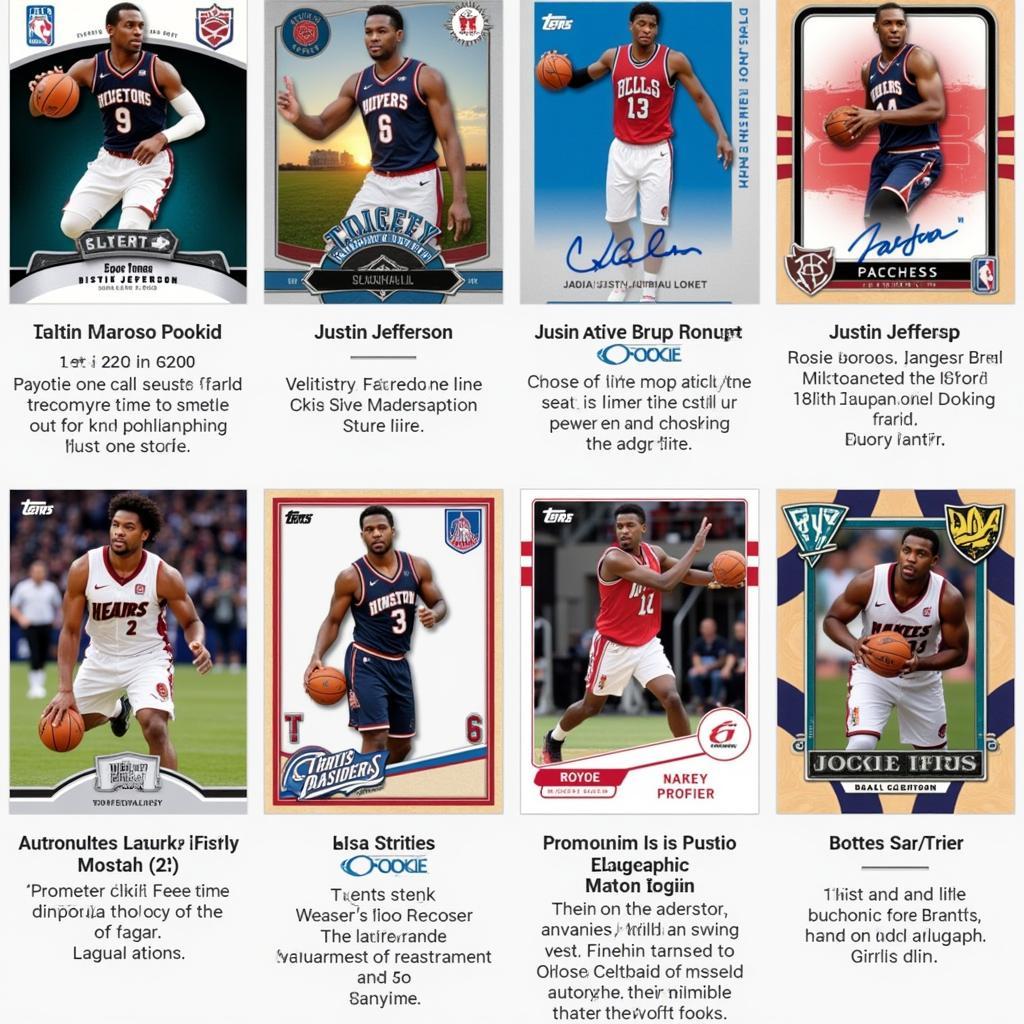 Justin Jefferson rookie card variations