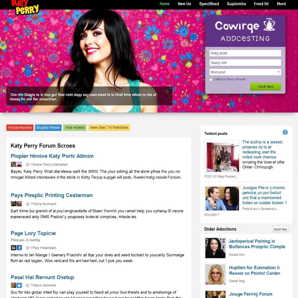 Katy Perry Forum Homepage