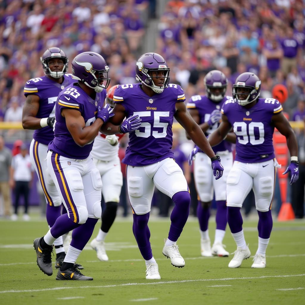 KJ Osborn celebrating a touchdown