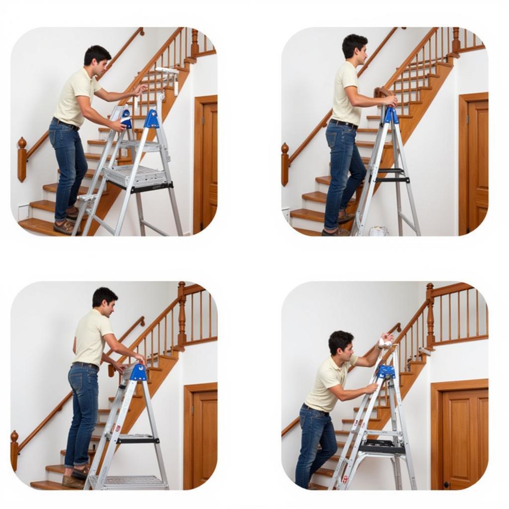 Ladder Platform for Various Staircase Applications